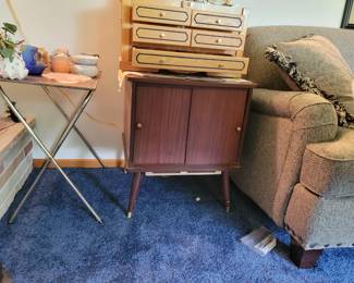 Mid Century record cabinet. 