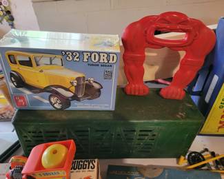 Vintage still sealed AMI 32 Ford model kit.