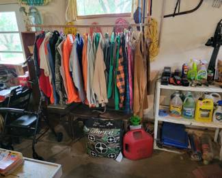 Outdoor and fishing coats and jackets. 