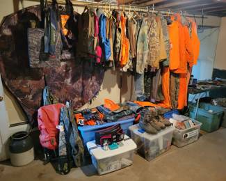 Hunting clothes. 