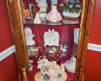 2 of 2 French Curio Cabinets