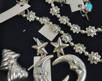 Sterling silver jewelry.