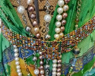 Rhinestone/crystal belt.