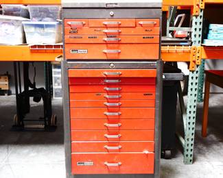 Montgomery Ward Powr-Kraft Rolling Cabinet and Tool Chest 