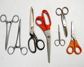 Assorted Scissors & Forceps (Total of 7) 