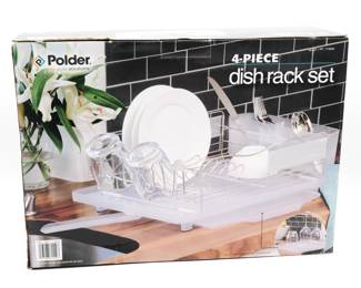 Polder 4 Piece Dish Rack Set 