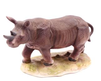Aldon Accessories Ltd. Porcelain Rhino Sculpture 