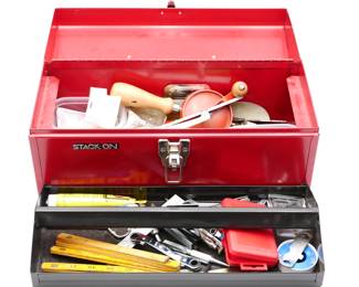 Stack-On 16” Toolbox with Assorted Tools 