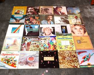 Lot of 25 Vintage Vinyl Records 
