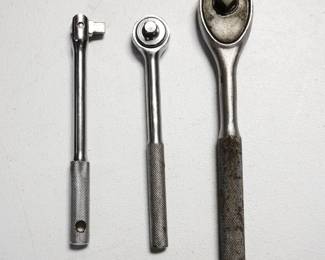 Lot of 3 Socket Ratchet Wrenches 