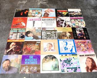 Lot of 25 Vintage Vinyl Records 