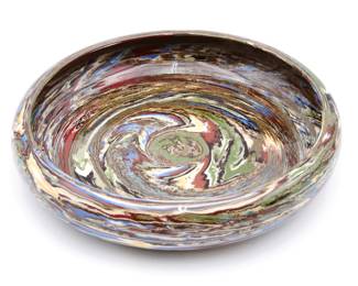 Desert Sands Pottery Swirling Earthenware Bowl 
