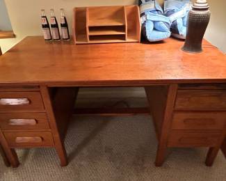 vintage wooden desk
