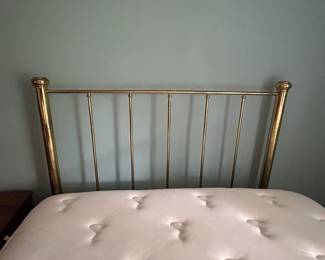 brass full bed