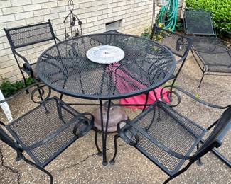 Patio table and 4 chairs