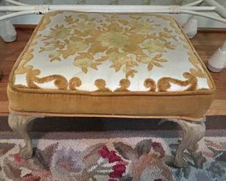 small metal footstool