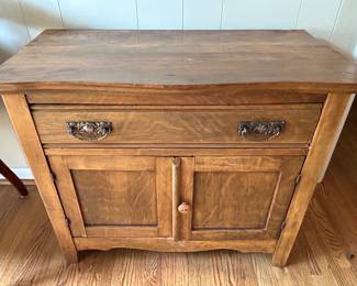 second washstand. The drying rack has been removed but is available