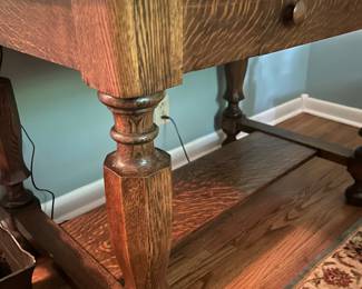 detail of library table leg