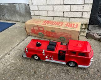 Buddy L toy fire truck 