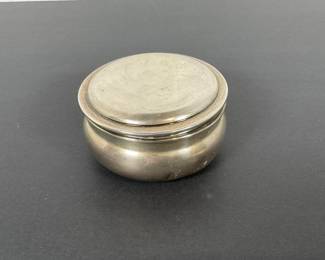 Early 20th C Birmingham Sterling Trinket Jar