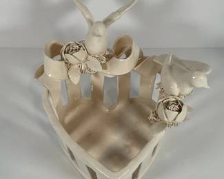 Porcelain Heart Basket