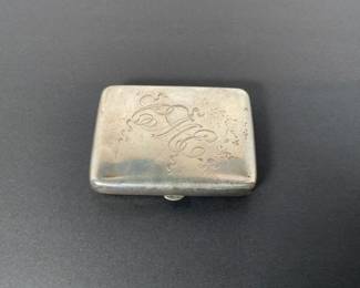 Sterling Silver Cigarette Case
