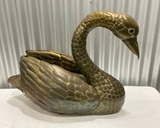 Bronze Swan Figure - Art
