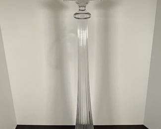 Tall made in portugal glass candle holder