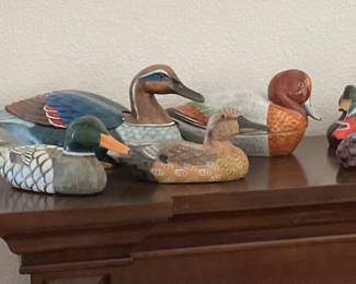 Painted duck decoy collectibles