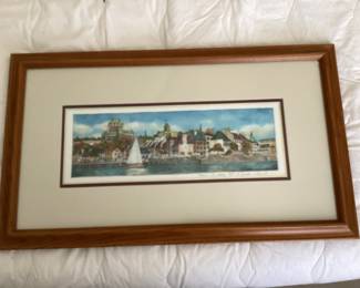 Framed nautical print 215/300