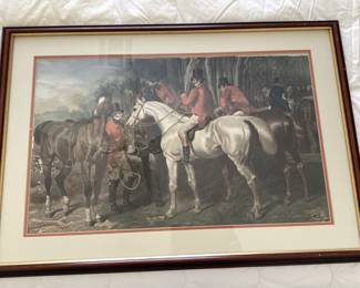 Maurice Jobin equestrian print