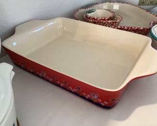 9x10 flower power baking dish