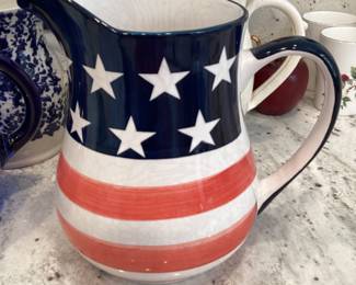 American flag pitcher