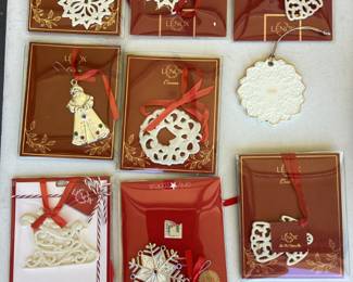 Lenox Christmas ornaments