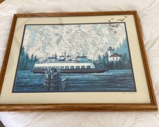 Betty Vestuto framed numbered print