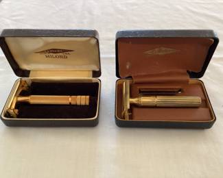 2-Gillette straight razors in boxes