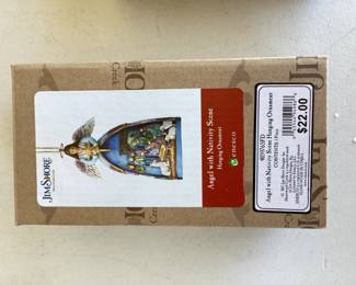 Jim Shore Angel With Nativity Scene ornament