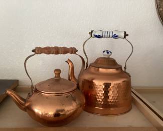 Copper teapots