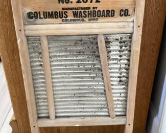 Columbus Washboard Co washboard