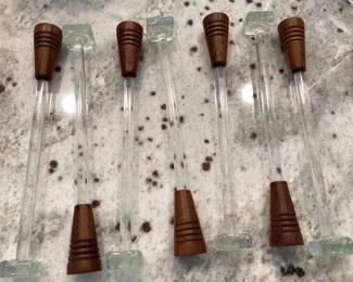 MCM glass drink stirs