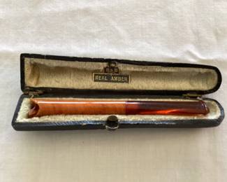 B&B "real amber" cigarette holder AS IS