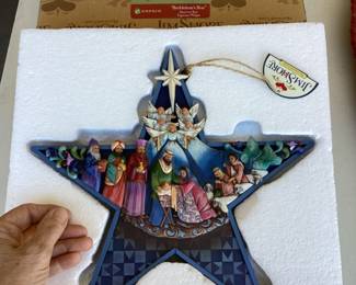 Jim Shore nativity Christmas star ornament
