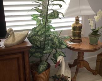 Wood swans - silk plants