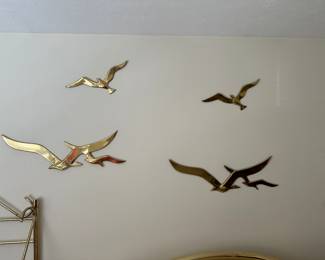 Brass Sea Gull Wall Hangings