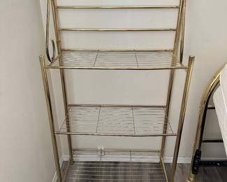 Brass color Bakers Rack/Plant Stand
