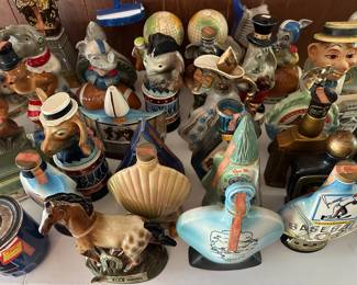 LARGE COLLECTION OF JIM BEAM WHISKEY DECANTERS!