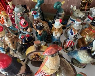 LARGE COLLECTION OF JIM BEAM WHISKEY DECANTERS!