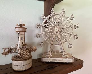 ROKR Wooden 3D Puzzles~Ferris Wheel & Airplane Tower