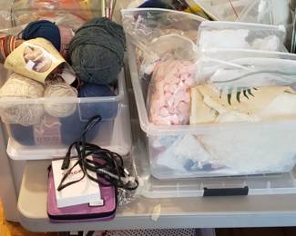 Yarn and patterns etc