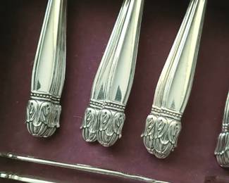 Very nice silver plate flatware set